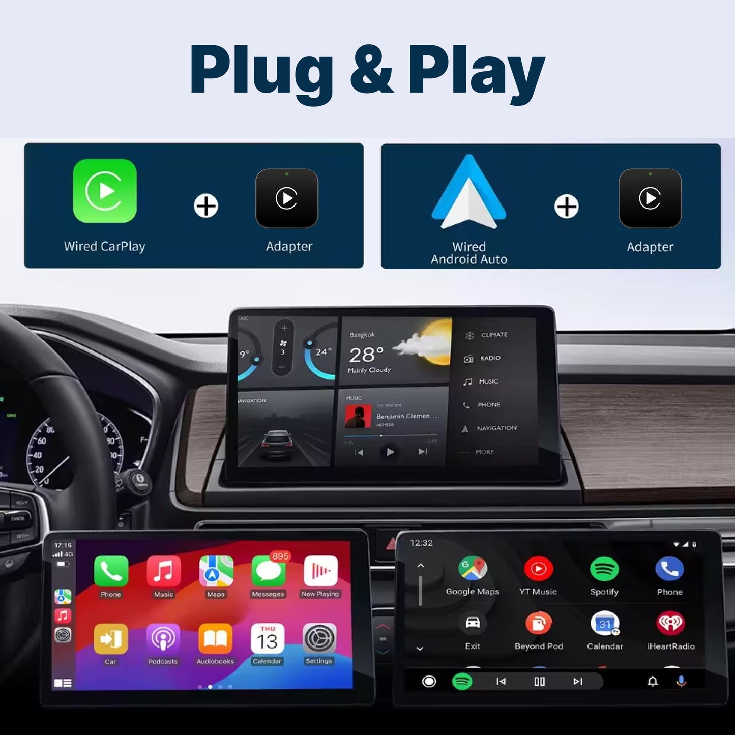 Wireless CarPlay/Android Auto Adapter