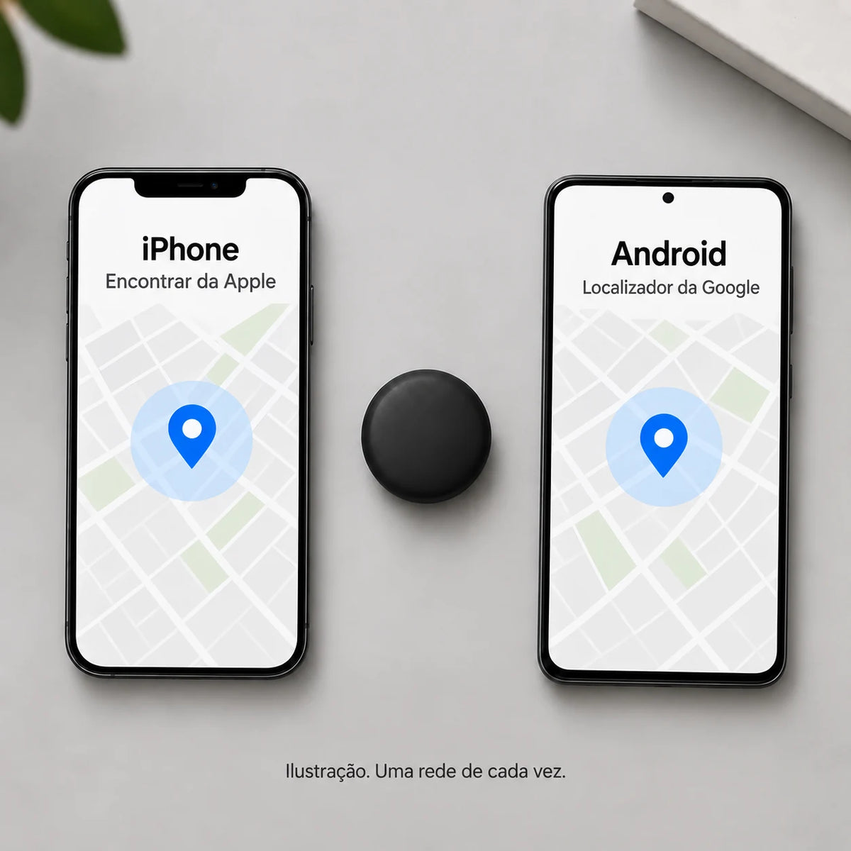 Funciona com o meu Android. E com o iPhone dela.